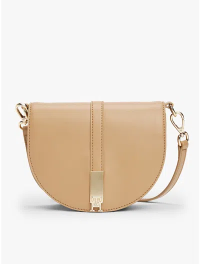 Tommy Hilfiger Monogram Saddle Bag In Safari Canvas