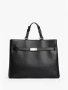 Tommy Hilfiger Monogram Satchel Crossbody Bag In Black