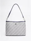 Tommy Hilfiger Monogram Shoulder Bag In Space Blue