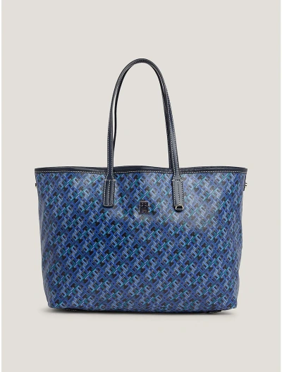 Tommy Hilfiger Monogram Tote In Space Blue | ModeSens