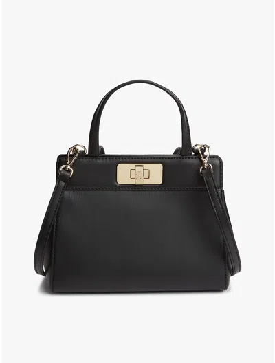 Tommy Hilfiger Monogram Turnlock Mini Satchel Bag In Black