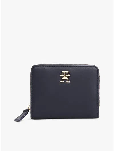 Tommy Hilfiger Monogram Zip In Space Blue