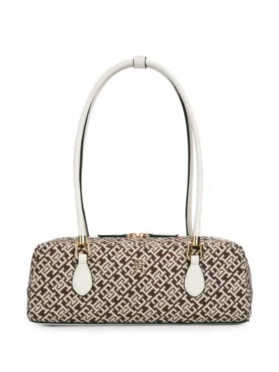 Tommy Hilfiger Monogram-jacquard Shoulder Bag In Multi