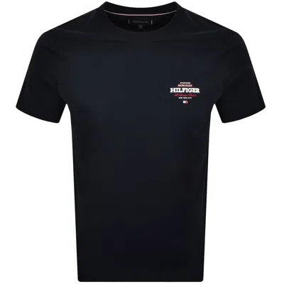 Tommy Hilfiger Monotype All America Logo T Shirt N In Blue