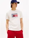 Tommy Hilfiger Americana Monotype Flag Box Mens T Shirt In White