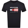 Tommy Hilfiger Americana Monotype Flag Box Mens T Shirt In Blue