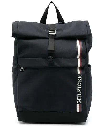 Tommy Hilfiger Monotype Logo Backpack In Blue