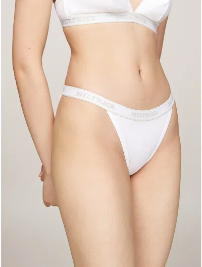 Tommy Hilfiger Monotype Logo Bikini Brief In White