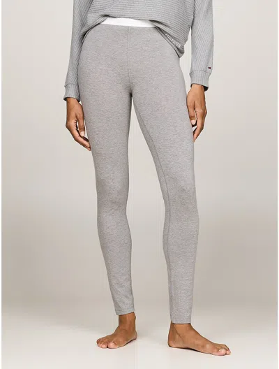 Tommy Hilfiger Monotype Logo Lounge Legging In Mid Grey Heather