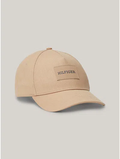 Tommy Hilfiger Monotype Patch Baseball Cap In Beige