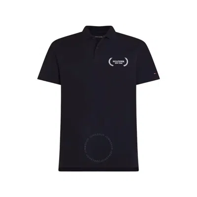 Tommy Hilfiger Monotype Regular Fit Polo Shirt In Beige