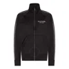 Tommy Hilfiger Monotype Zip-thru Track Jacket In Black