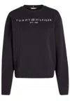 Tommy Hilfiger Morn Reg Corp Logo Sweatshirt C-nk Switshirt In Blu