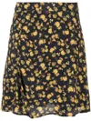 Tommy Hilfiger Moss Crepe Rose Short Shirt In Blue