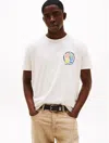 Tommy Hilfiger Multicolor Repeat Crest Logo T In Oat Heather
