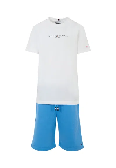 Tommy Hilfiger Kids' Multicolor Suit For Boy With Logo In Blue