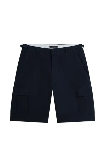 Tommy Hilfiger Multiple-pocket Cargo Shorts In Blue