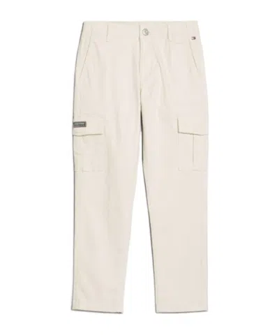 Tommy Hilfiger Multipocket Straight Utility Cargo Trousers In Neutral