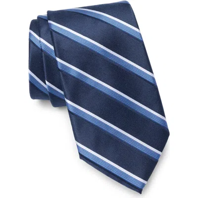 Tommy Hilfiger Nadal Stripe Tie In Navy