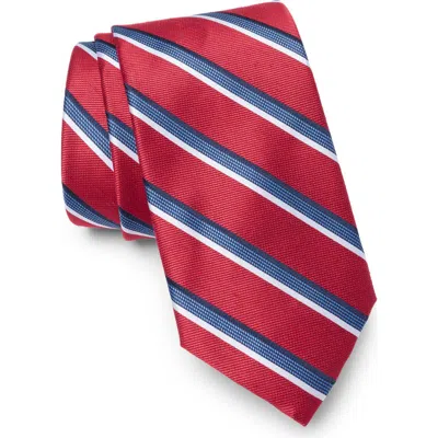 Tommy Hilfiger Nadal Stripe Tie In Red