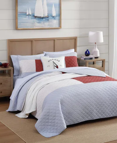 Tommy Hilfiger Nautical Anchor Flag 2-pc. Quilt Set, Twin In Blue