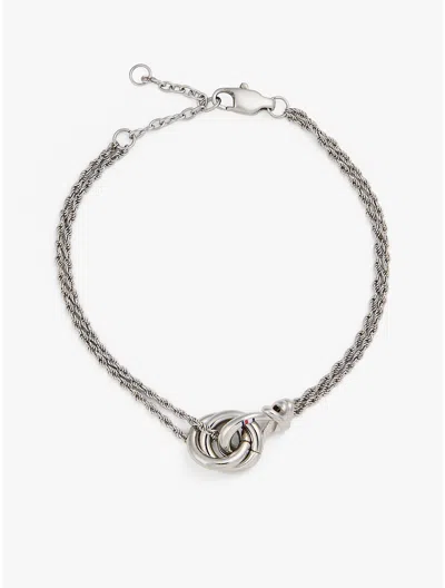 Tommy Hilfiger Nautical Knot Chain Bracelet In Metallic