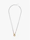 Tommy Hilfiger Nautical Knot Chain Necklace In Gray