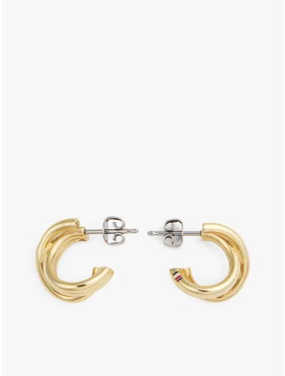 Tommy Hilfiger Nautical Knot Hoop Earring In Gold