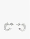 Tommy Hilfiger Nautical Knot Hoop Earring In Metallic