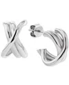 Tommy Hilfiger Nautical Knot Stud Earrings In Silver