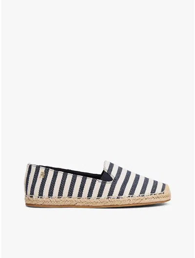 Tommy Hilfiger Nautical Stripe Espadrille In Space Blue Ithaca Stripes
