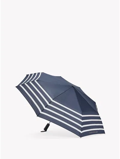 Tommy Hilfiger Nautical Stripe Umbrella In Navy