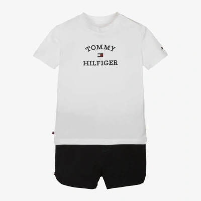 Tommy Hilfiger Navy Blue Cotton Baby Shorts Set