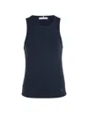 TOMMY HILFIGER NAVY BLUE TOP WITH MINI LOGO