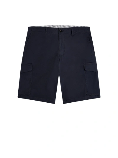 Tommy Hilfiger Navy Mens Bermuda Shorts With Pockets In Desert Sky