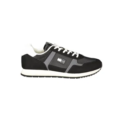 Tommy Hilfiger Nero Polyurethane Men Sneaker In Black