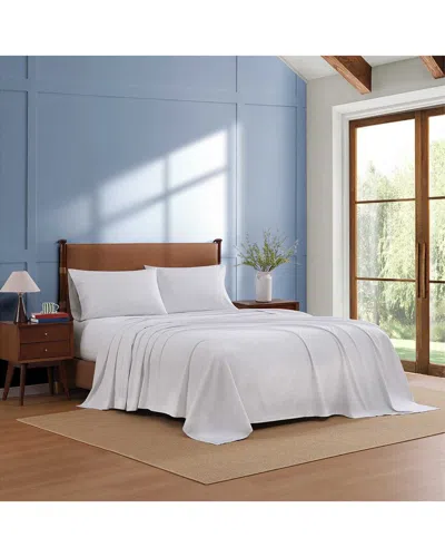 Tommy Hilfiger New England Plaid Cotton Percale Sheet Set In White