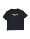 Tommy Hilfiger Babies'  Newborn Boy T-shirt Midnight Blue Size 3 Cotton, Elastane
