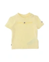 Tommy Hilfiger Newborn Girl T-shirt Pastel Yellow Size 3 Cotton, Elastane In Yellow