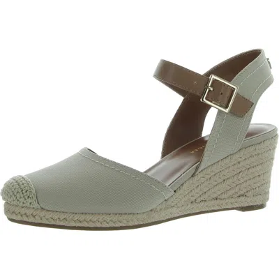 Tommy Hilfiger Nilsa Womens Ankle Round Toe Wedge Heels In Brown