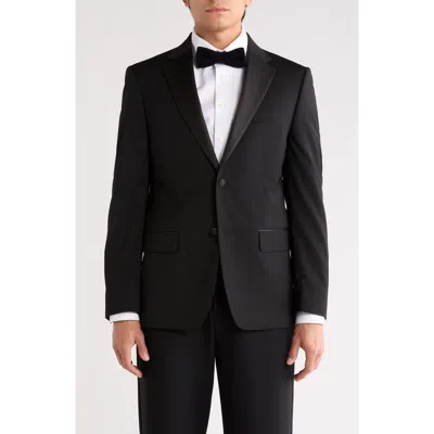 Tommy Hilfiger Notched Lapel Tuxedo Jacket In Black