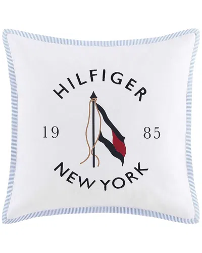 Tommy Hilfiger Ny Flag Cotton Canvas Decorative Pillow