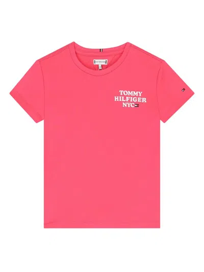 Tommy Hilfiger Kids' Nyc Graphic T-shirt In Pink