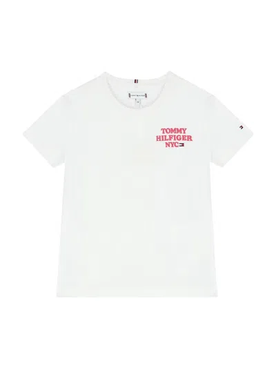 Tommy Hilfiger Nyc Graphic Organic Cotton T-shirt In White