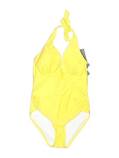 Tommy Hilfiger One Piece Swimsuit In Yellow
