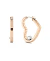 Tommy Hilfiger Open Heart Crystal Earring In Gold