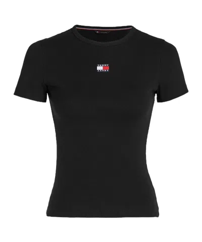Tommy Hilfiger Open-necked Black Shirt