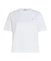 Tommy Hilfiger Open-necked Black Shirt In Optic White