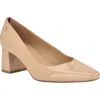 Tommy Hilfiger Opheili Block Heel Pump In Neutral