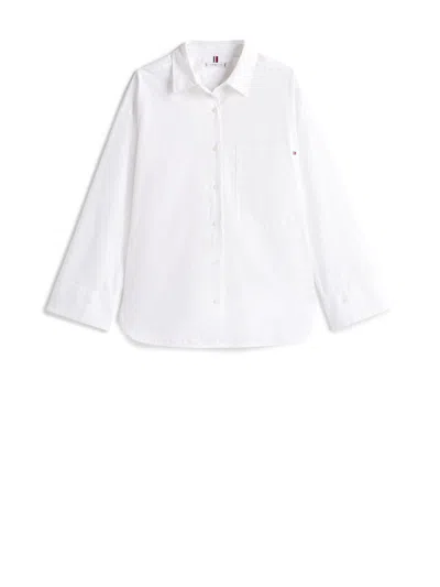 Tommy Hilfiger Optic White Shirt With Logo